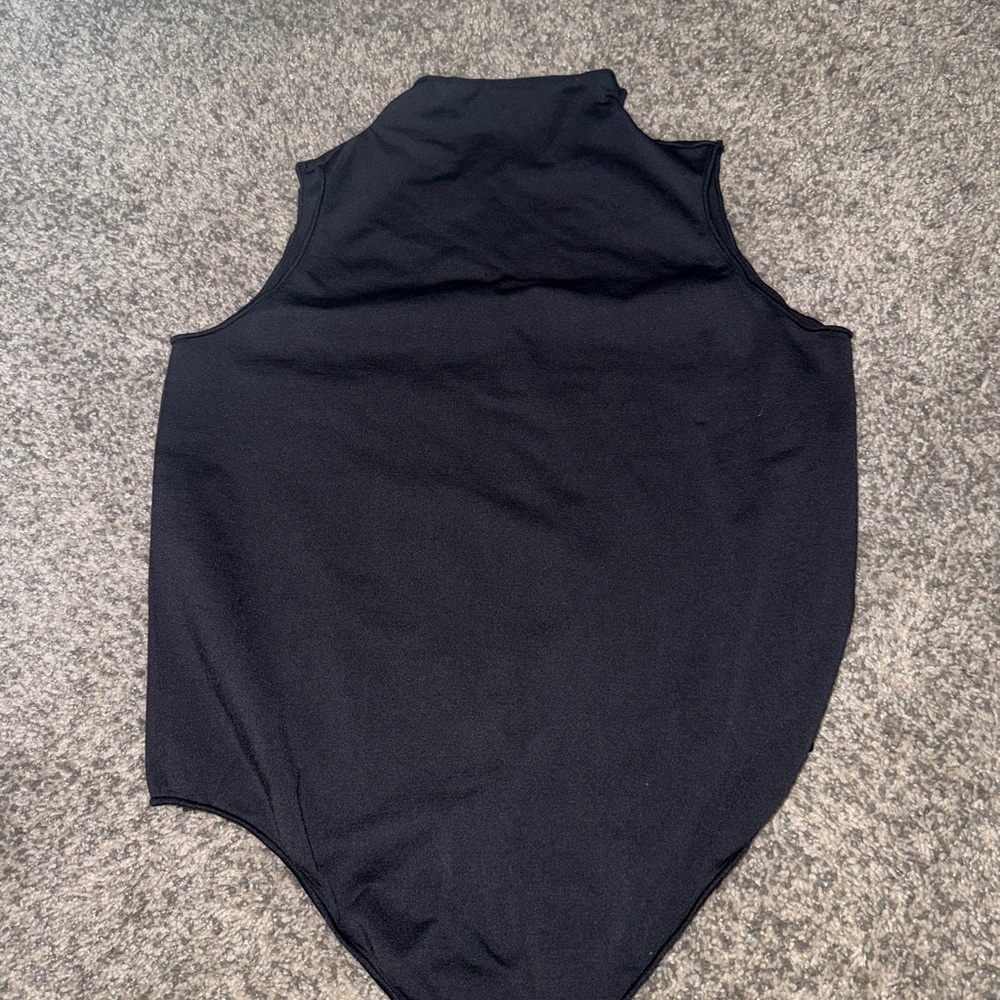 SKIMS Black Sleeveless High-Neck Bodysuit